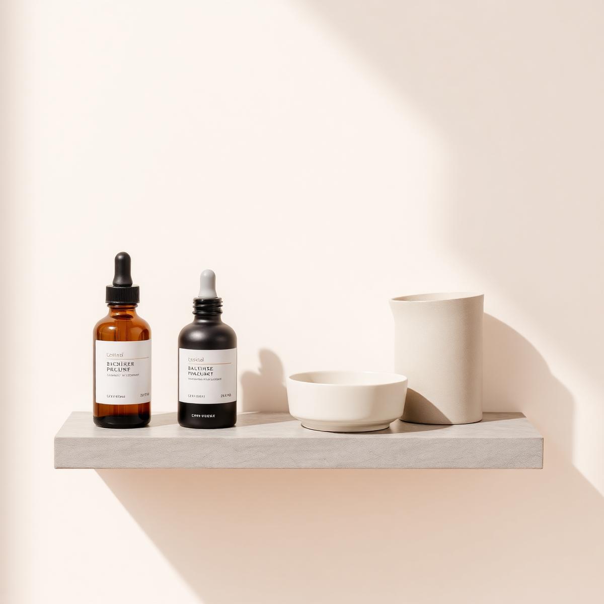 Editorial composition of premium wellness products